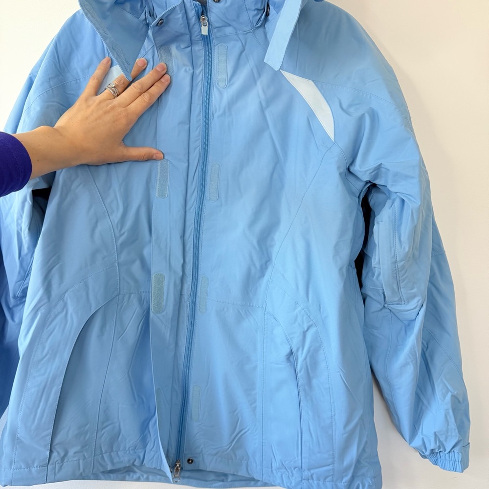 Helly Hansen RARE Y2K 2000's Horizon Jacket Waterproof 3-in-1 Bluejay 58175 Sz L - Picture 3 of 16